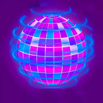 LED-Flugball mit magischen Lichteffekten