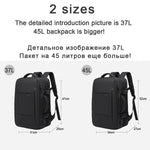 Wasserdichter erweiterbarer Rucksack für Reisen – Hohe Kapazität & Diebstahlschutz