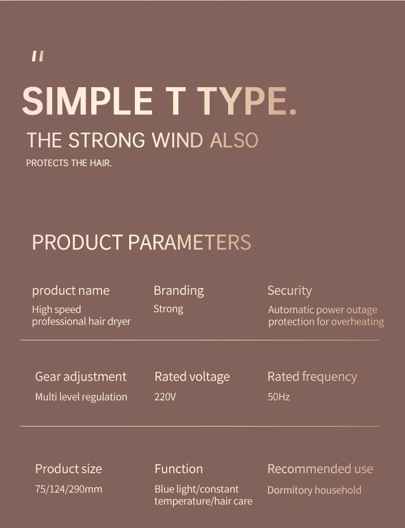 Professional Hair Dryer 2400W | Fast & Gentle for Perfect Styles