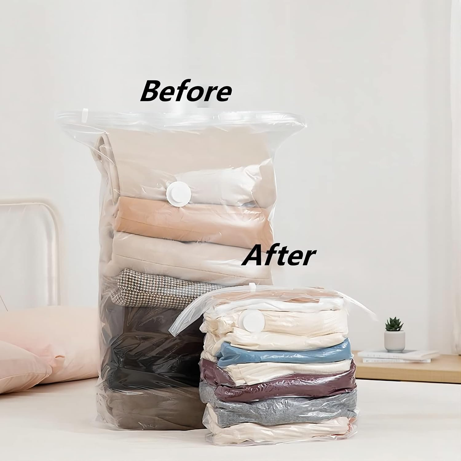 Space-saver - The self-compressing storage bag