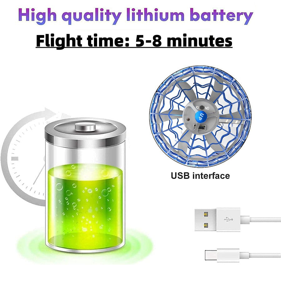 LED-Flugball mit magischen Lichteffekten