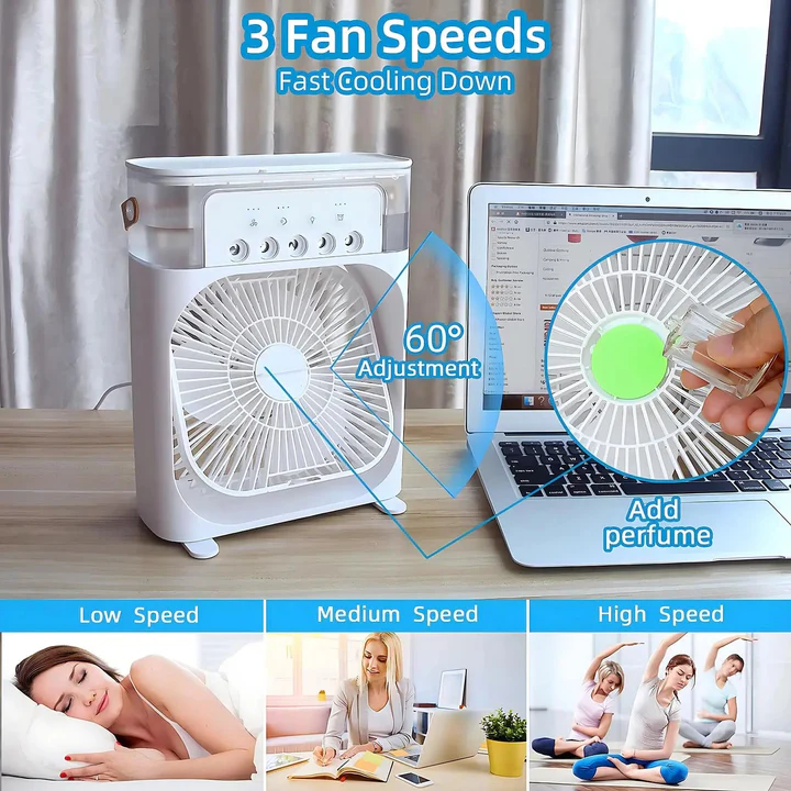3-in-1 Ventilator, Klimaanlage und Luftbefeuchter