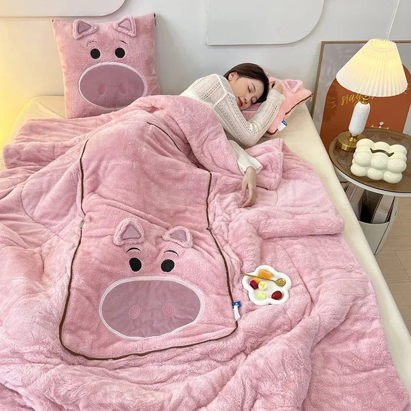 Softer Komfort: Die multifunktionale Kuscheldecke-Kissen-Kombination