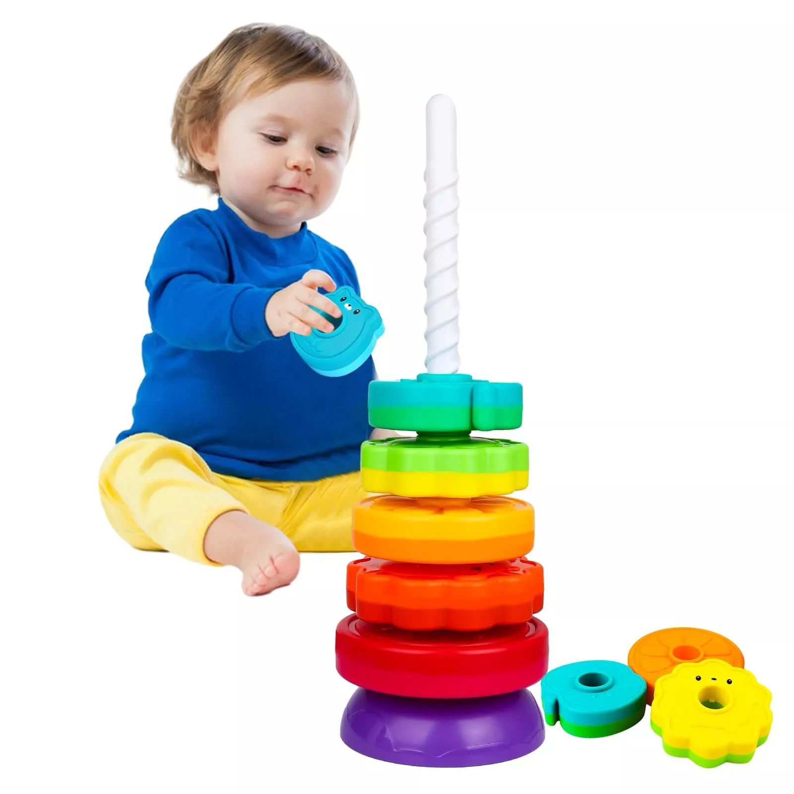 Bunter Stapelturm für kreativen Spielspaß
