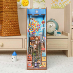 3D-Holzpuzzle Set für DIY-Bücherregal-Ecke