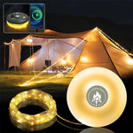Multifunktionale Campinglampe mit 10 m RGB Lichterkette – Licht und Gemütlichkeit für Ihr Abenteuer
