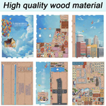 Magisches 3D Holz Puzzle Buchregal Set | Fantasiewelt