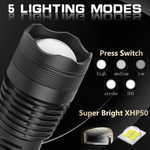 Hochleistungs-Taschenlampe mit 90.000 Lumen
