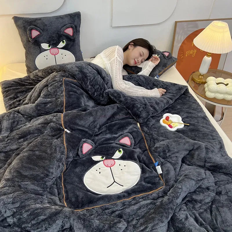 Softer Komfort: Die multifunktionale Kuscheldecke-Kissen-Kombination