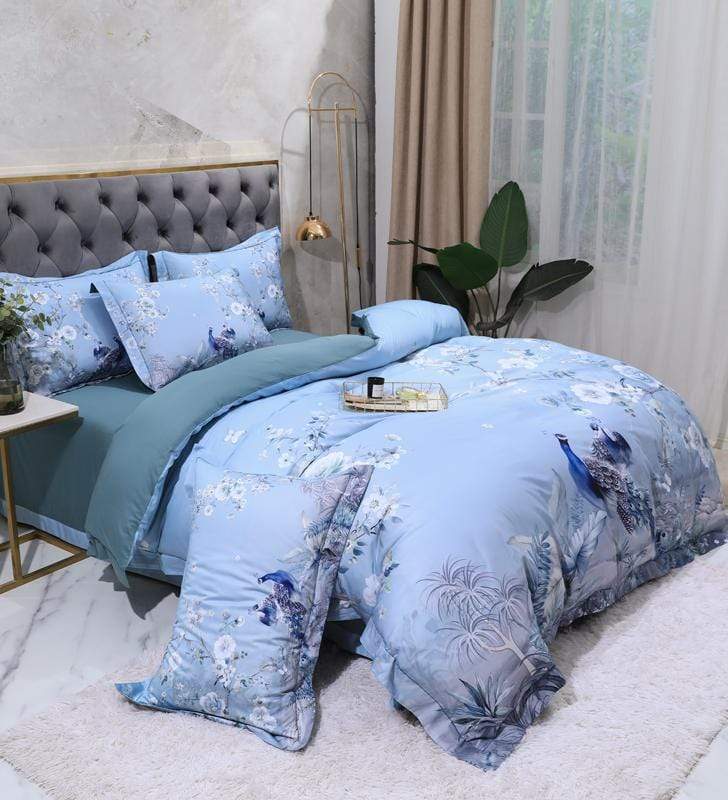 Naturinspirierte Bettwäsche Kollektion – 500 TC Ägyptische Baumwolle mit elegantem Blumenmotiv