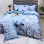 Naturinspirierte Bettwäsche Kollektion – 500 TC Ägyptische Baumwolle mit elegantem Blumenmotiv