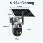 Kabellose 4K Überwachungskamera mit Solarenergie