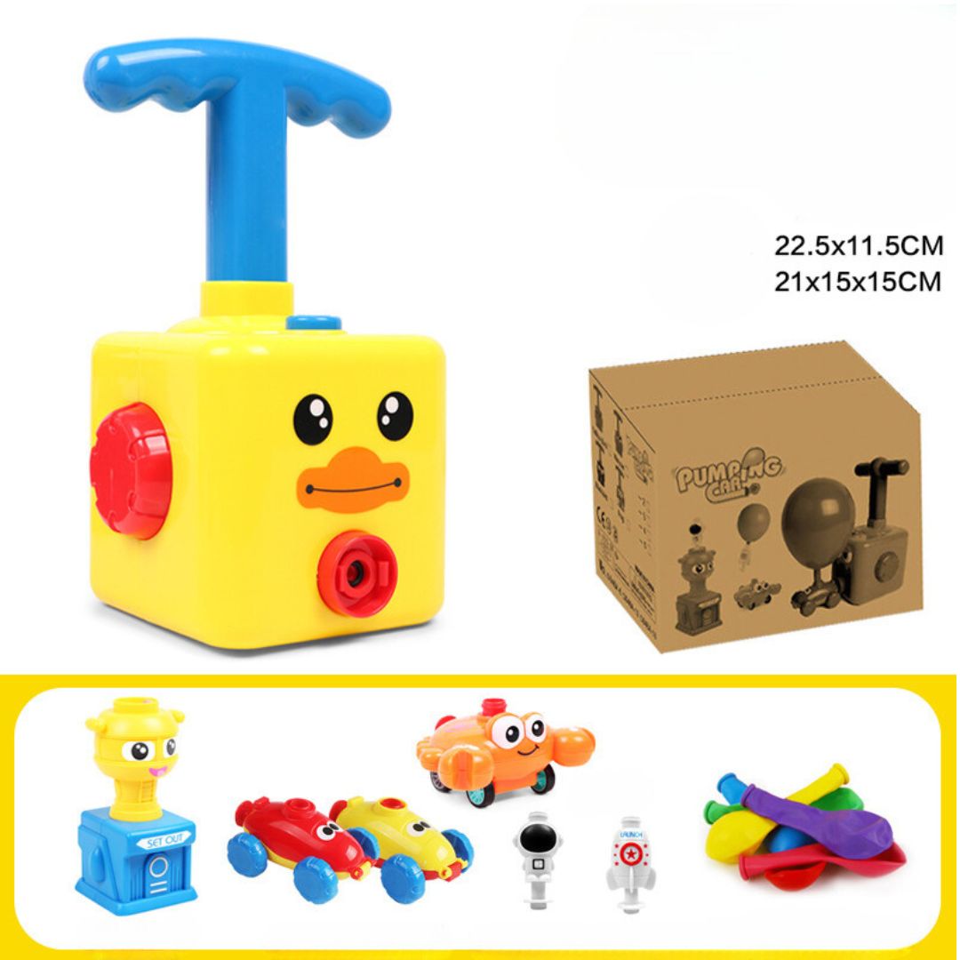 Spielzeugbox mit Luftballons