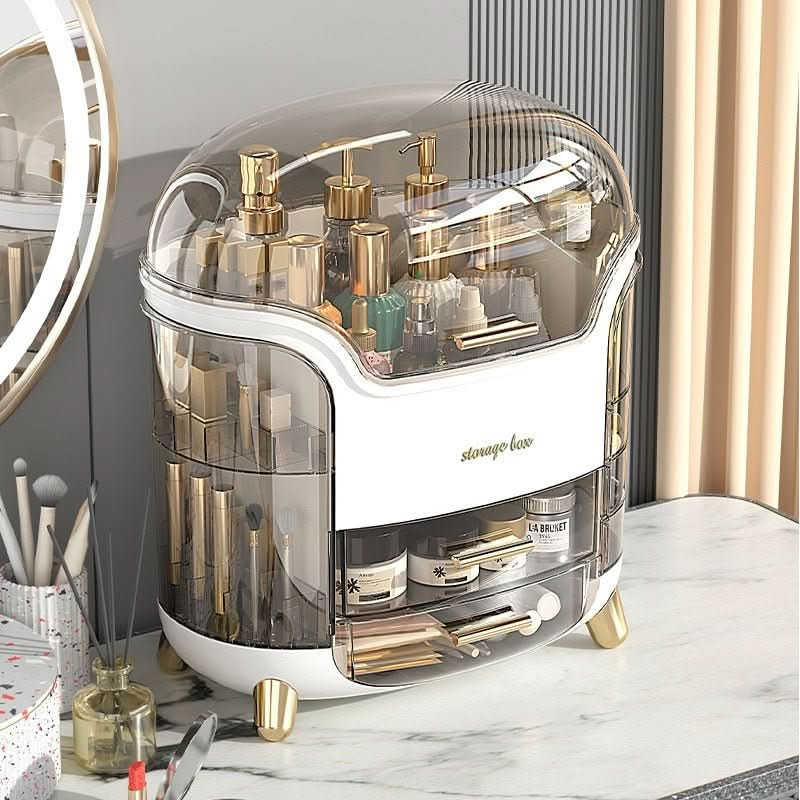 Waterproof Cosmetic Storage Case - Dustproof Makeup Organizer
