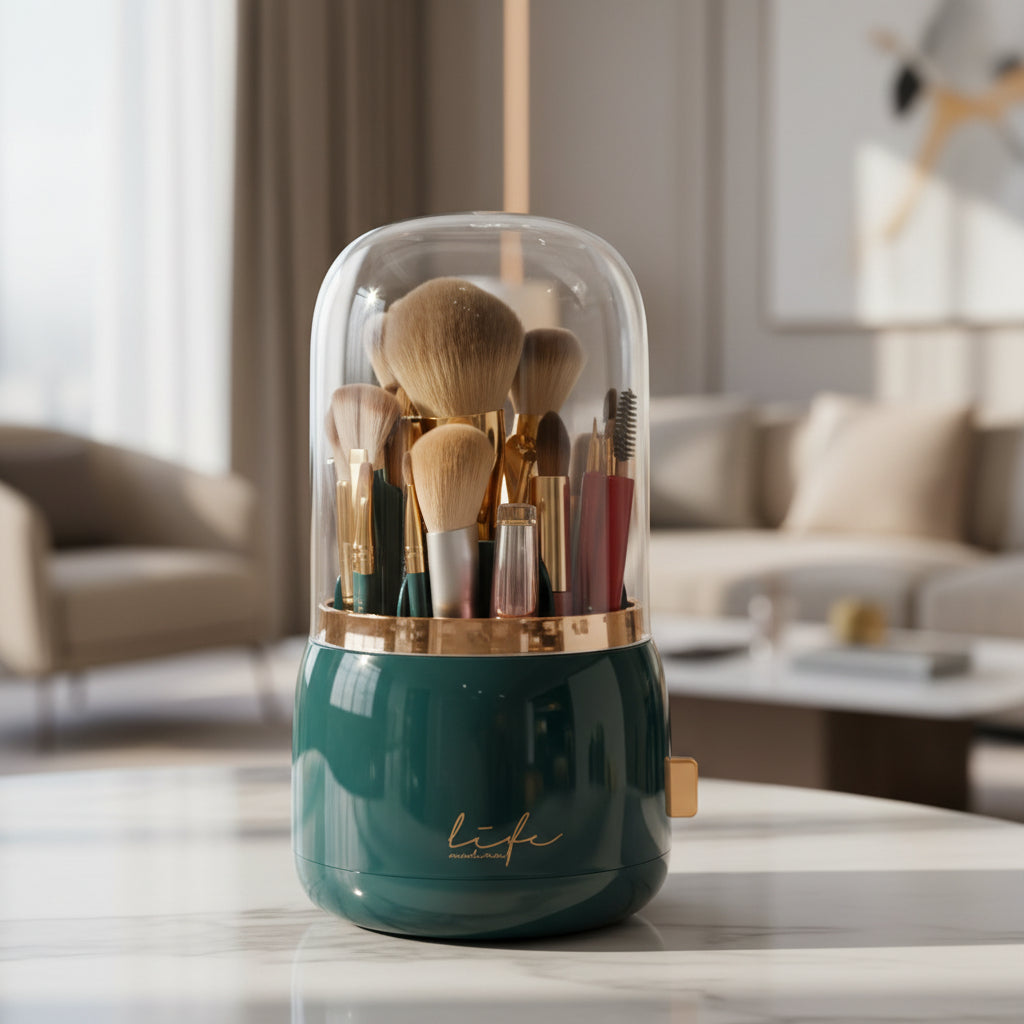 Waterproof Cosmetic Storage Case - Dustproof Makeup Organizer