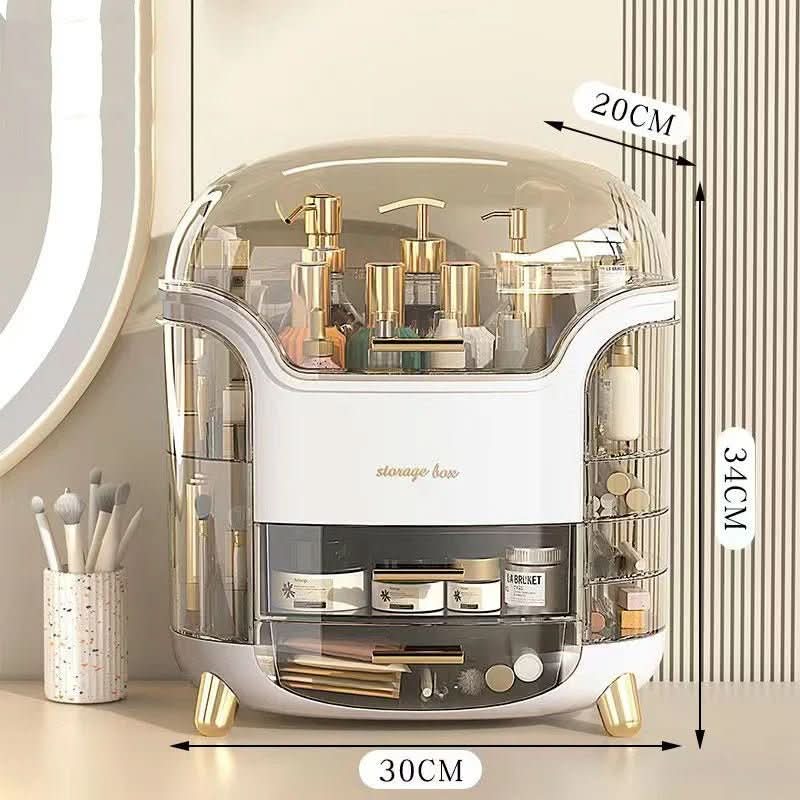 Waterproof Cosmetic Storage Case - Dustproof Makeup Organizer