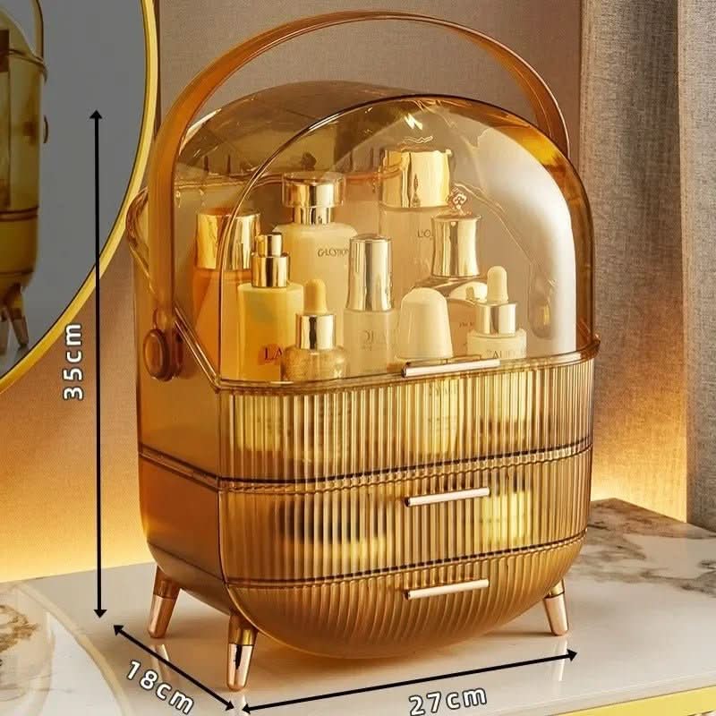 Waterproof Cosmetic Storage Case - Dustproof Makeup Organizer