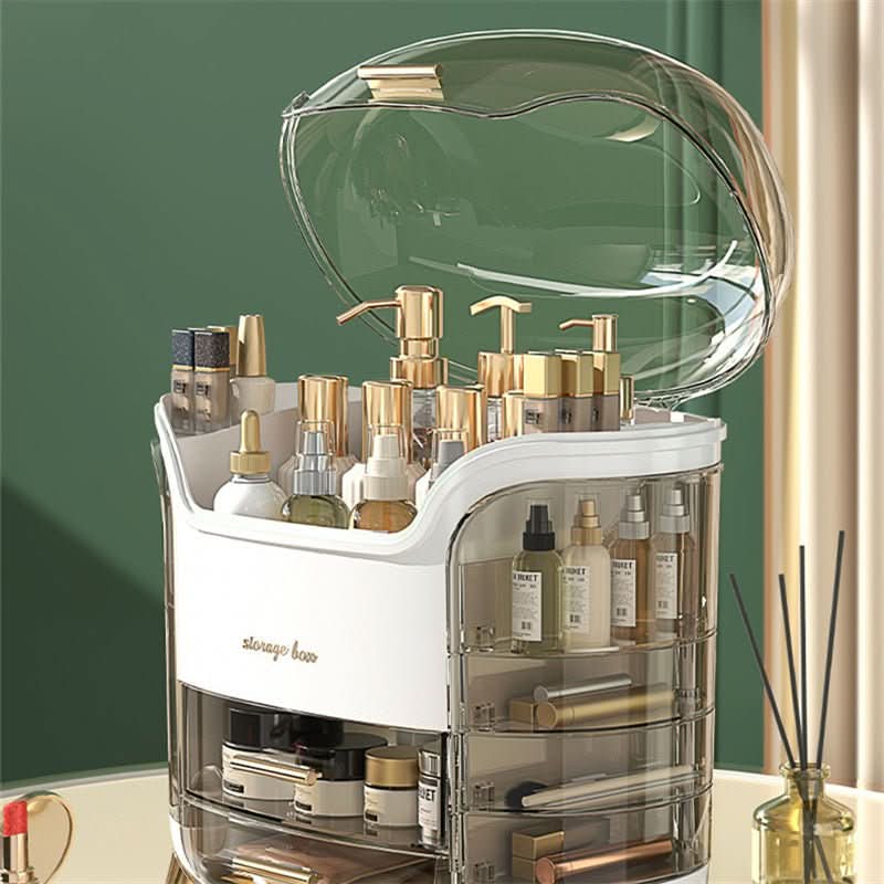 Waterproof Cosmetic Storage Case - Dustproof Makeup Organizer
