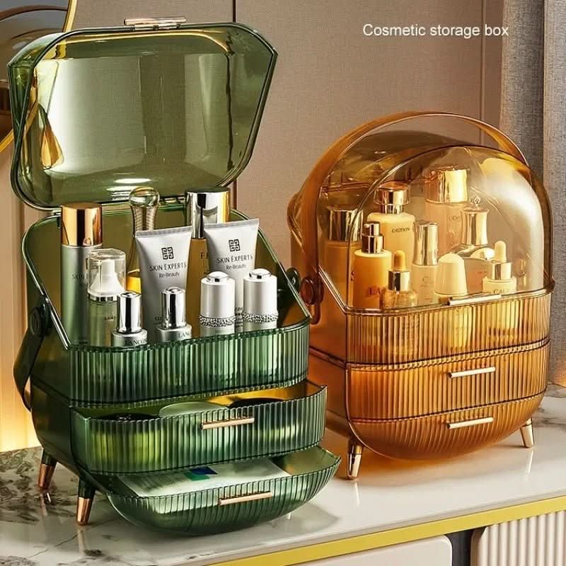 Waterproof Cosmetic Storage Case - Dustproof Makeup Organizer