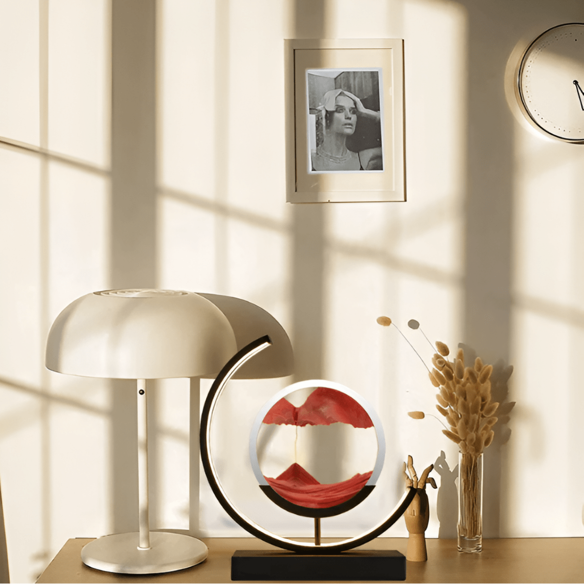 Ambient Light Sand Art Lamp - Soothing Decorative Piece