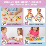Kinderspielsteine aus Schmuckmaterial
