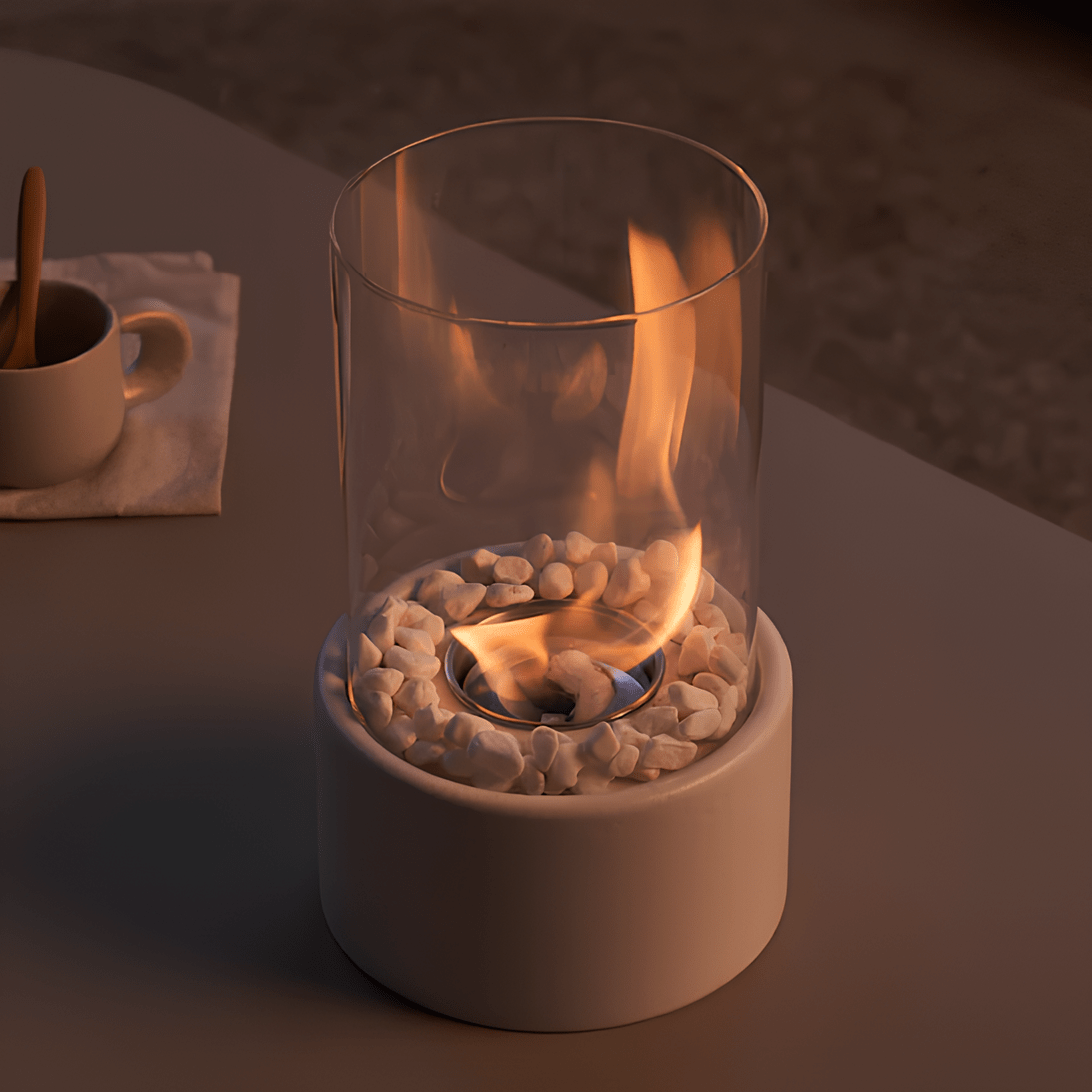 Dekorative Öllampe mit Flamme