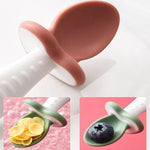 Ergonomisches Silikon Besteckset für Kleinkinder – Löffel und Gabel