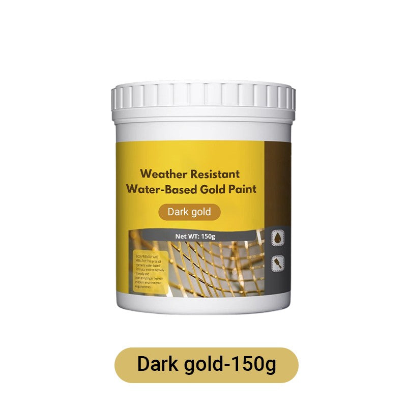 Wetterfeste Metallic-Goldfarbe auf Wasserbasis