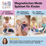 Spielset für Kinder mit magnetischen Modeteilen