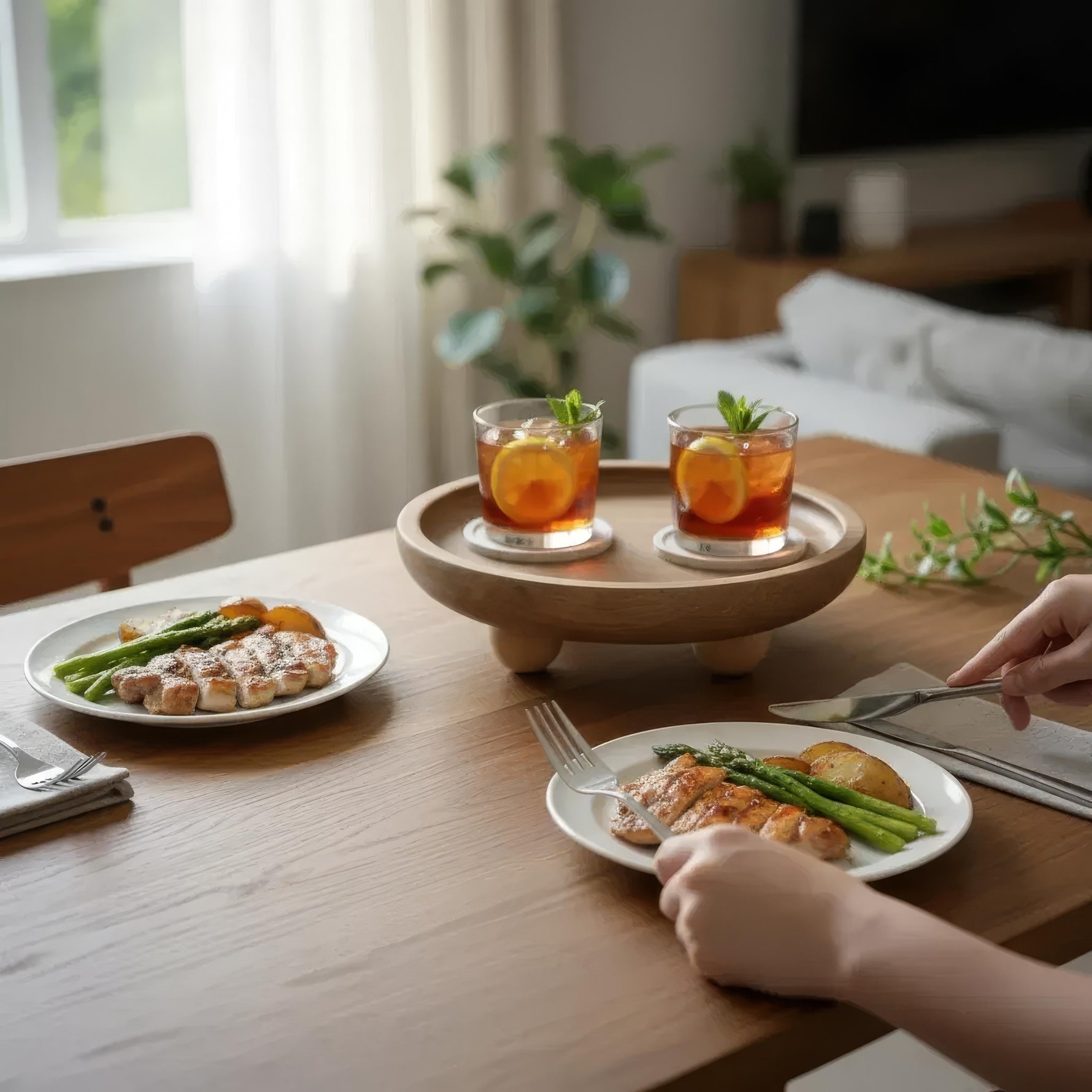Elegant Wooden Tray for Stylish Storage and Decoration