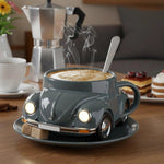 Retro-Ceramic-Becher mit 3D-Design – Ideal für Kaffee und Tee