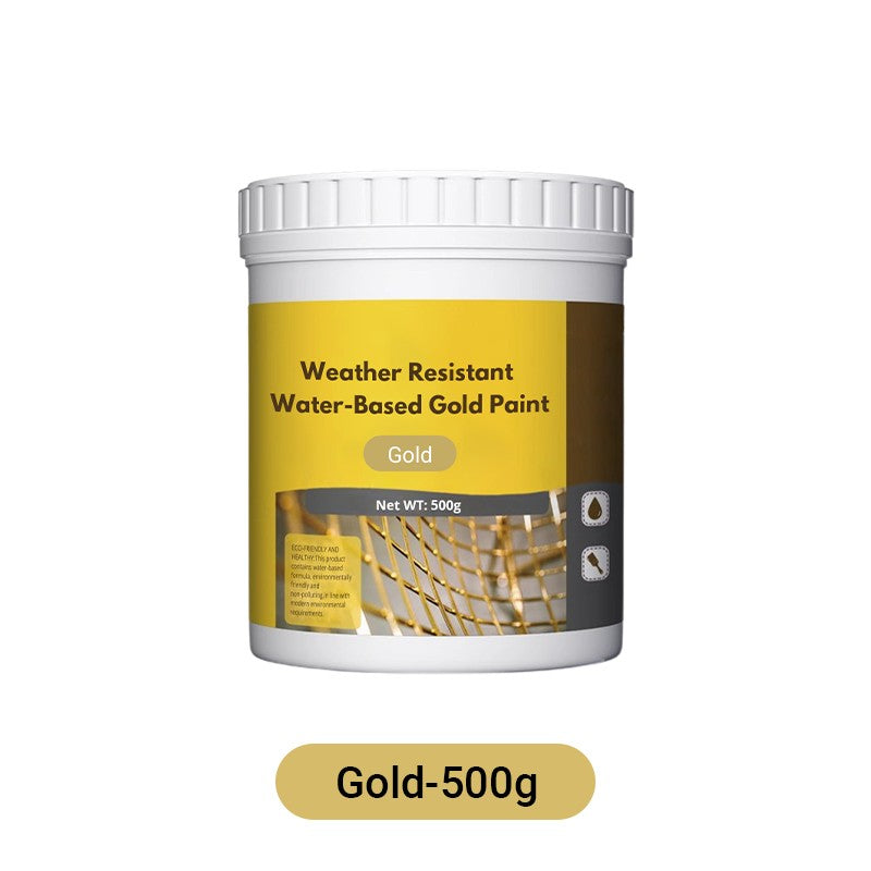 Wetterfeste Metallic-Goldfarbe auf Wasserbasis