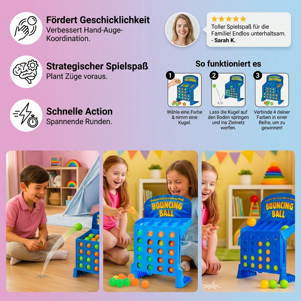 Zielschuss Spiel für Vier Gewinnt