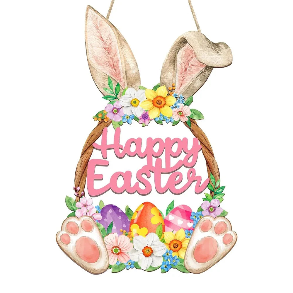 Spring Magic Wooden Easter Decoration | 29.5×19.5 cm