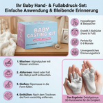 Erinnerungsset für Eltern – Baby Hand- und Fußabdruck-Kit