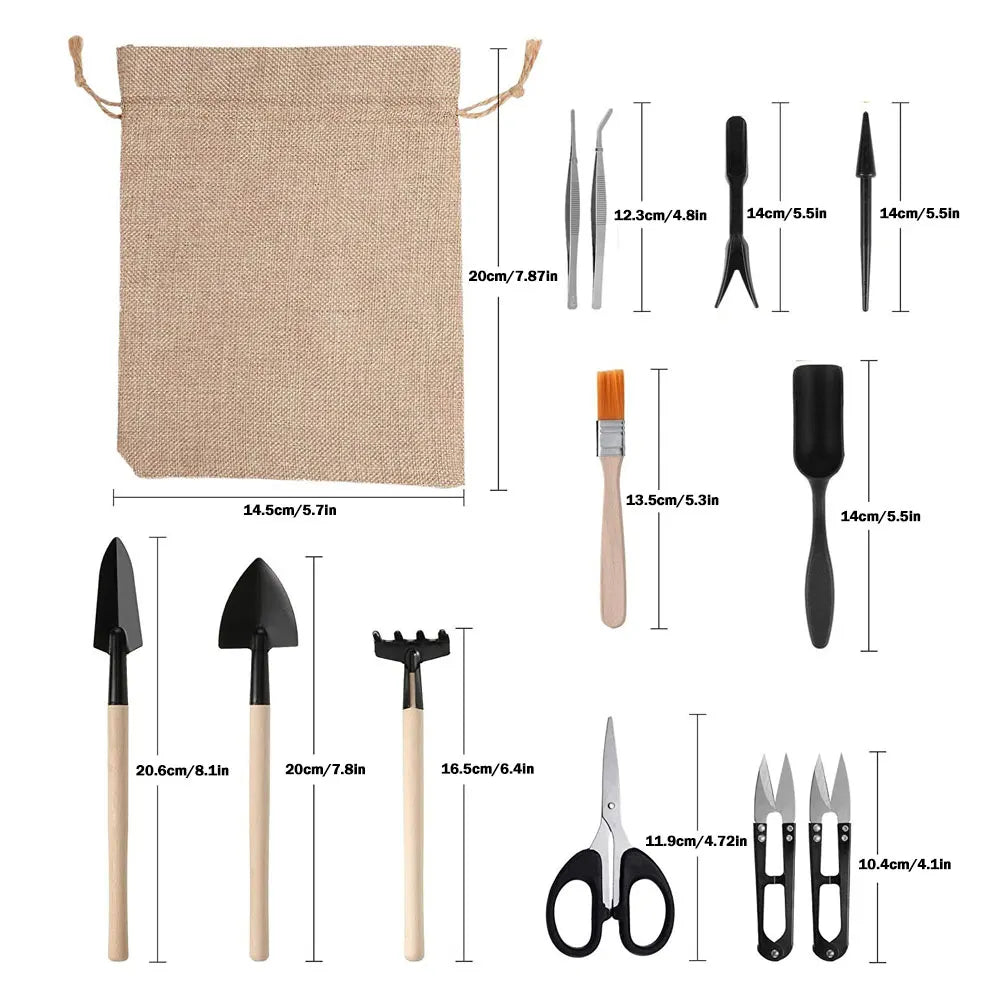 Practical Garden Tool Set for Succulent Care | 13/16-piece | 99 x 99 cm