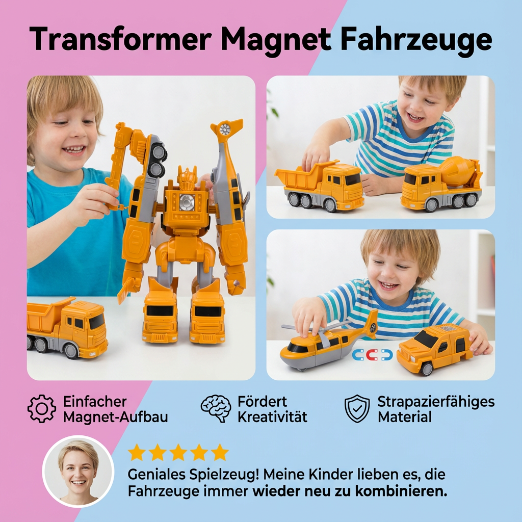Magnetische Fahrzeuge mit Transformationsfunktion