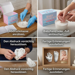 Erinnerungsset für Eltern – Baby Hand- und Fußabdruck-Kit