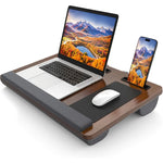 Ergonomischer Laptopständer mit Handballenauflage und Ablagen
