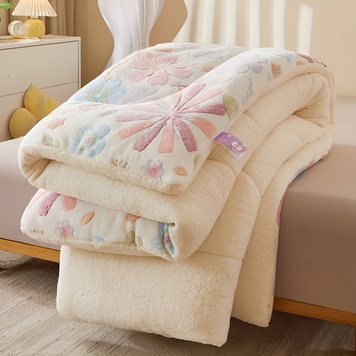 Sleeping Comfort Blanket Blütenzauber | Soft & Easy Care | Elegant Design