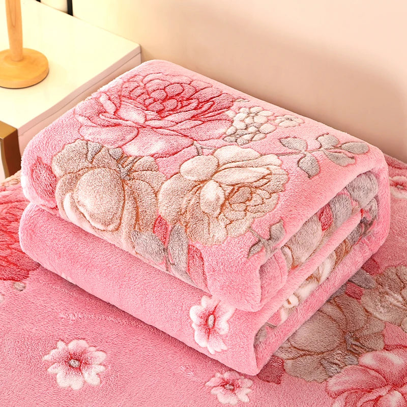 Blütenzauber Cuddly Blanket | Soft Blanket for Home & Travel