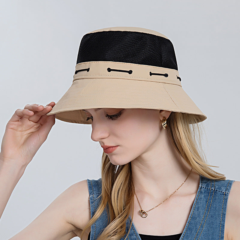 Luftiger Sonnenhut für Damen mit Verstellbarem Kinnband