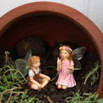 Enchanting Garden Fairies – Set of 2 Decorative Figurines
