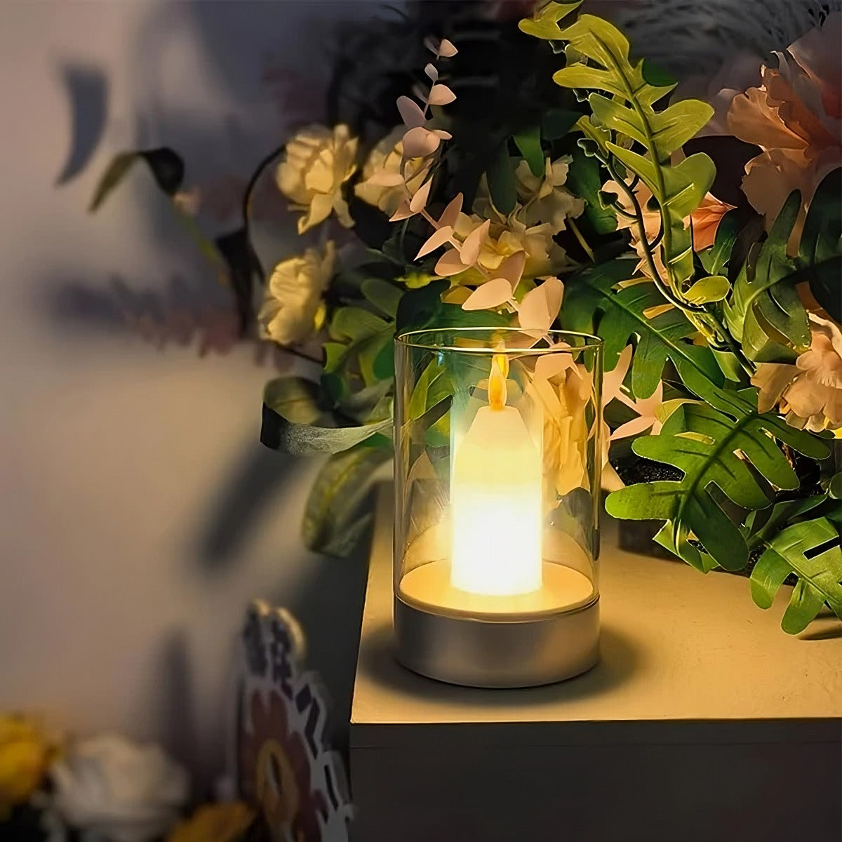 Elegante LED-Kerzenlampe mit Gestensteuerung - Glanzlicht