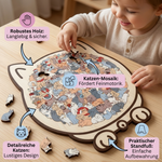 Holzpuzzle für Katzen