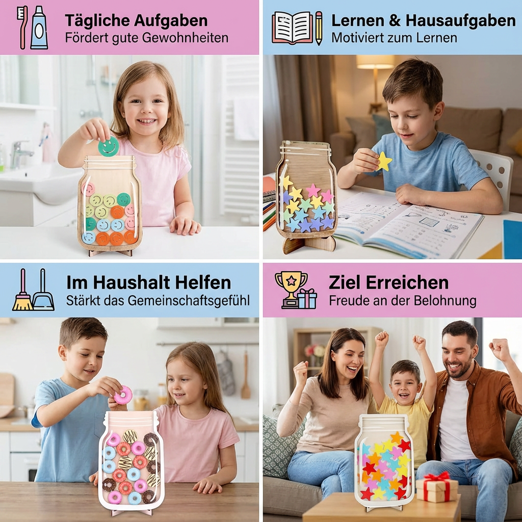 Motivations- und Belohnungsglas für Kinder