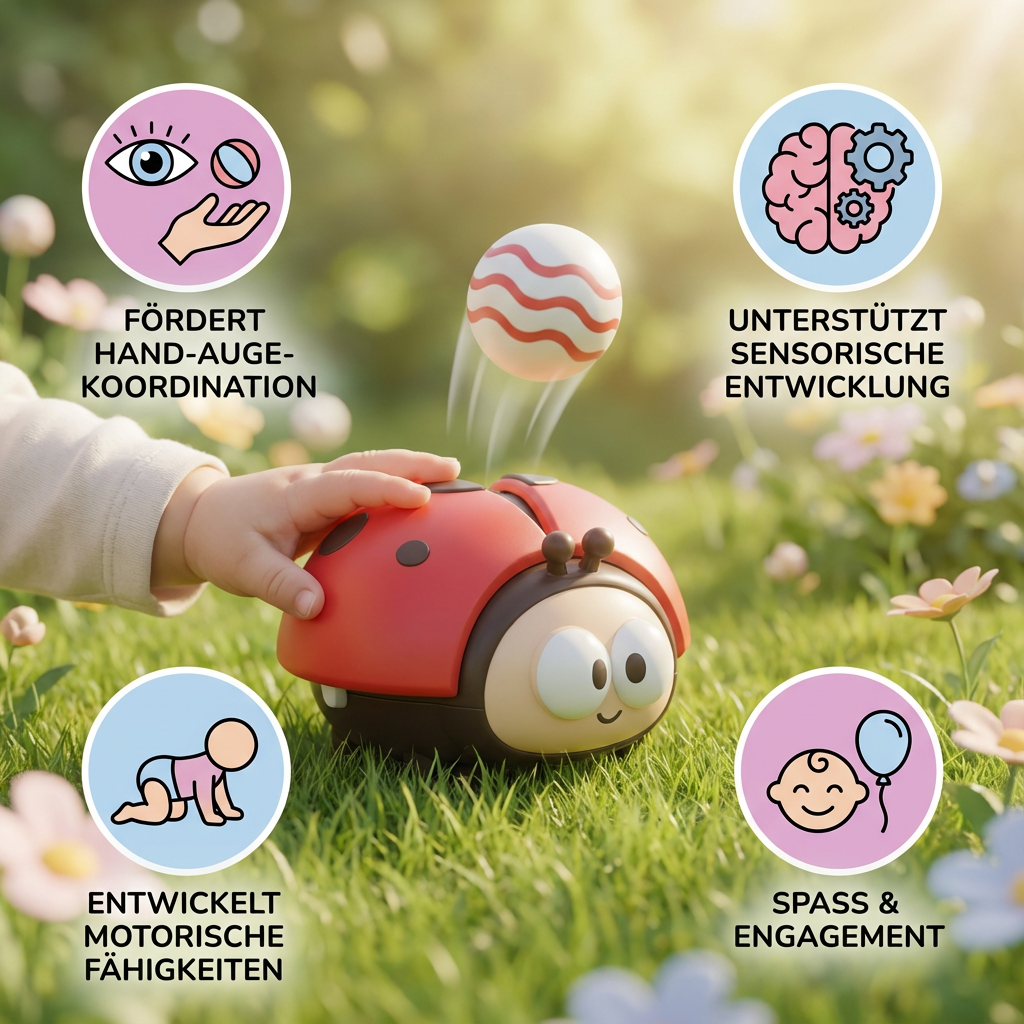 Luftballon-Spielzeug in Marienkäfer-Design für Säuglinge