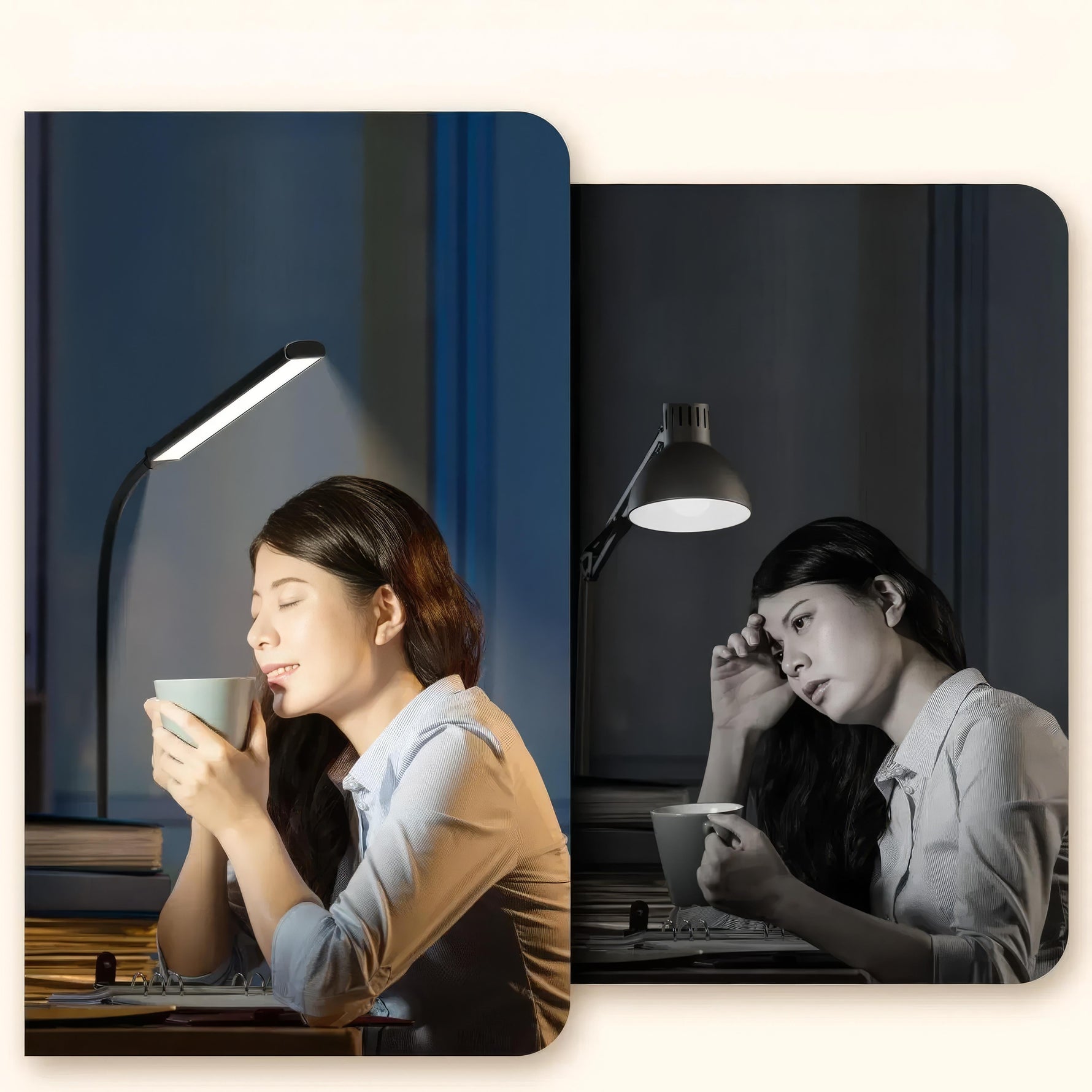 FlexiLight - Anpassbare LED-Schreibtischlampe mit Doppelkopf
