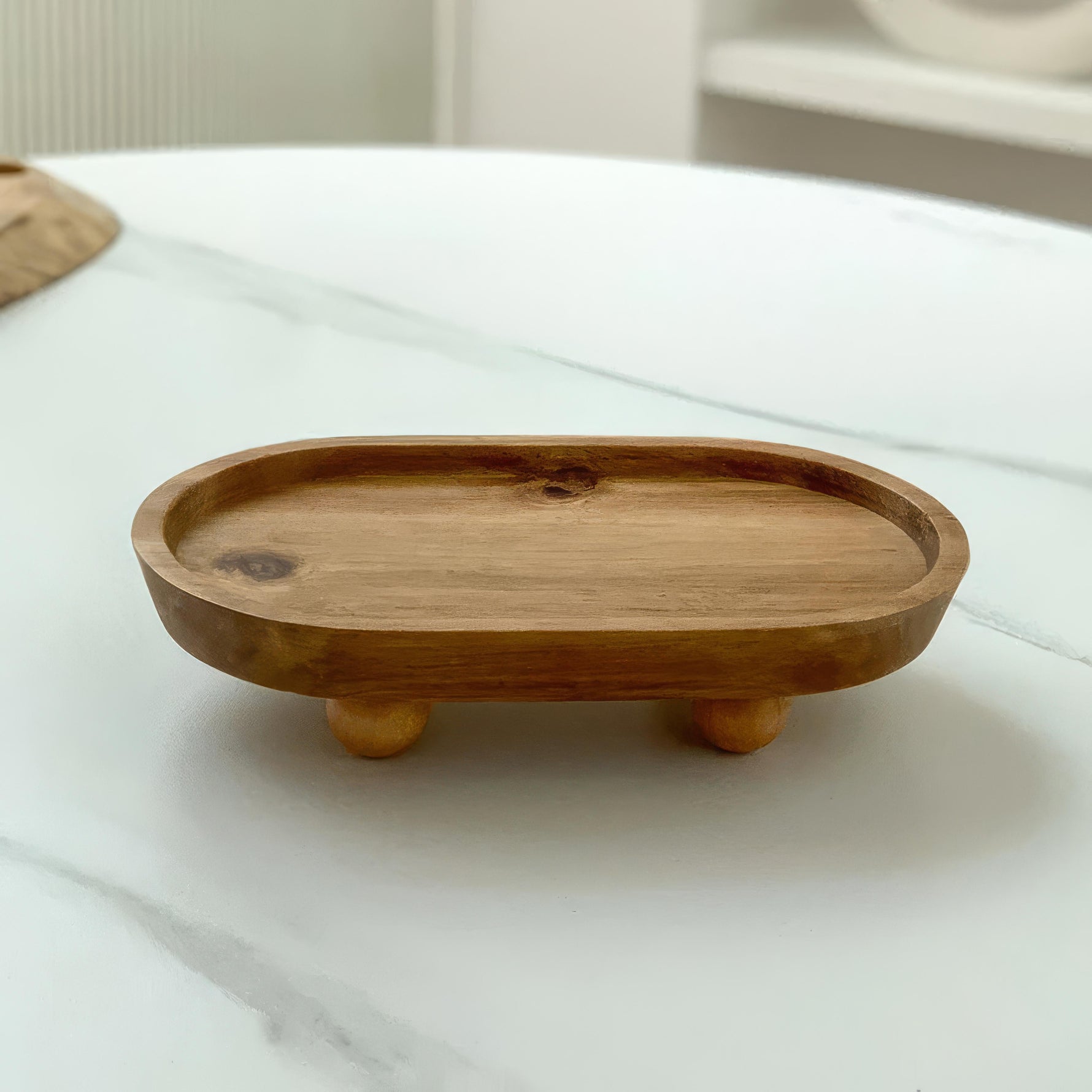 Elegant Wooden Tray for Stylish Storage and Decoration