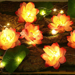 Elegante LED-Blütenlichterkette | Flexibel einsetzbar | Für Garten und Feste